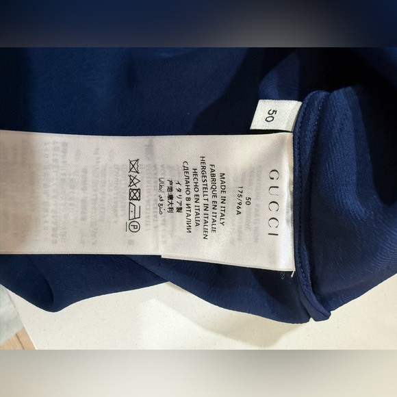 Gucci Navy and Beige Star Shirt IT50 - Picture 7 of 7